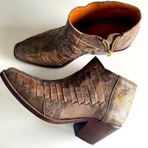 Free People ankle boots, snake skin, size 38, excellent condition